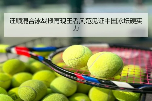 汪顺混合泳战报再现王者风范见证中国泳坛硬实力